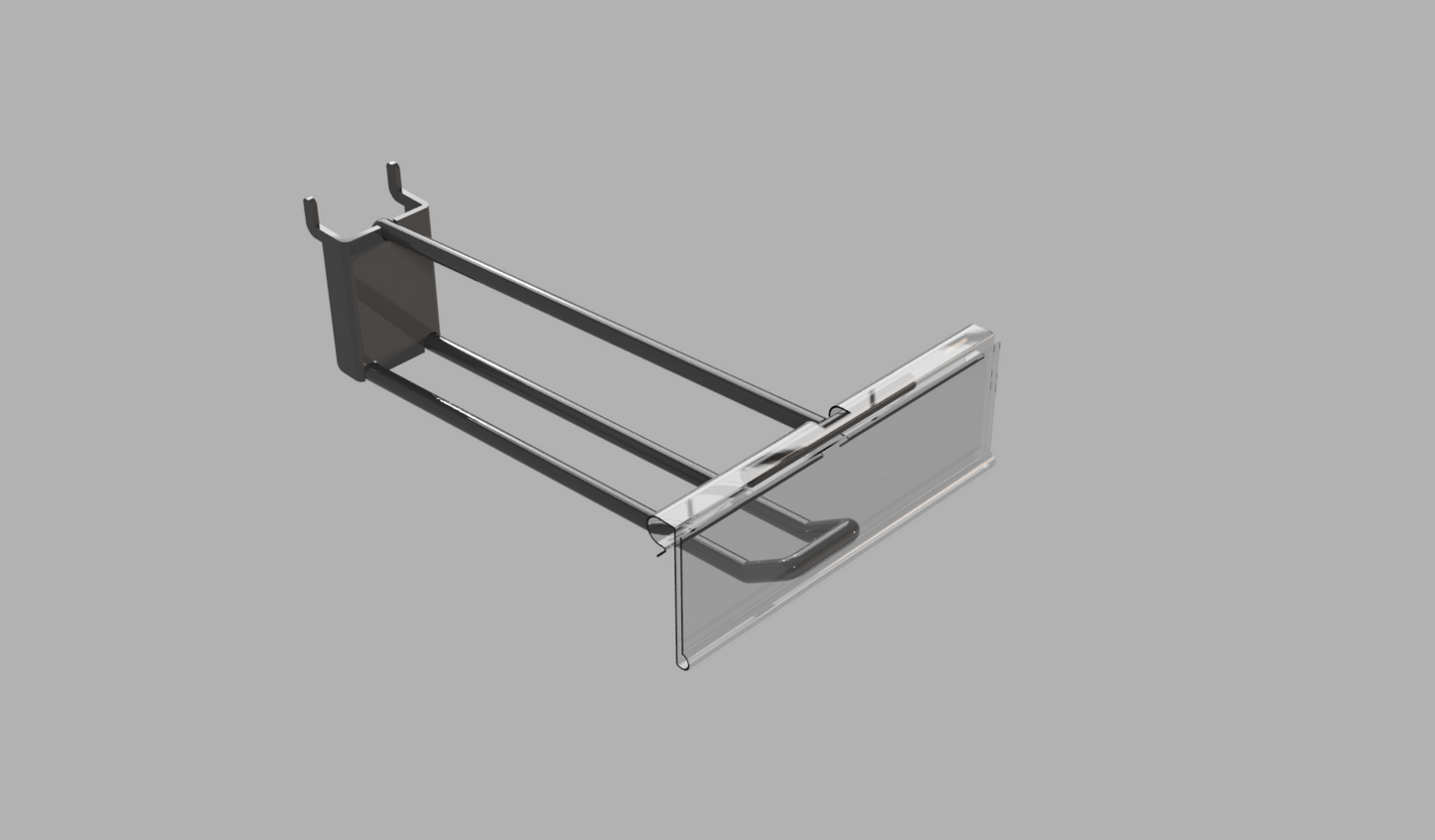 Heavy Duty Double Pegboard TRACKING Hook