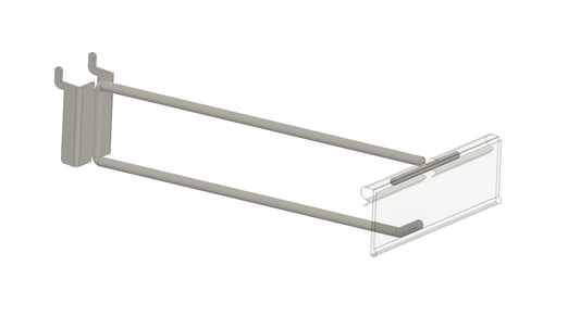 Heavy Duty Single Pegboard TRACKING Hook with PI Flipper - 50 Units Bulk Sale